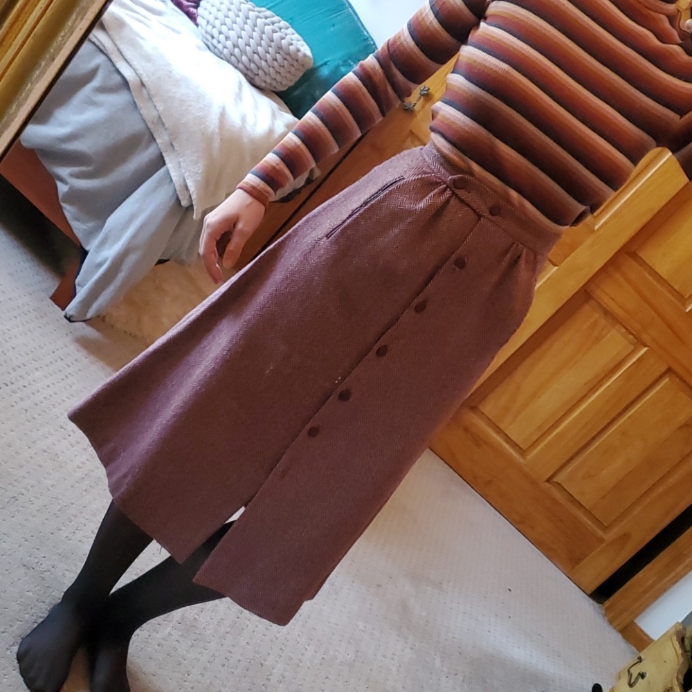 Vintage wool skirt